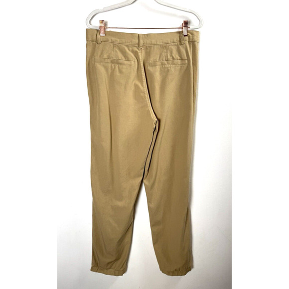 COS Khaki Slacks Pants Preppy Academia Work Office Old Money Wardrobe Staple 30R - Picture 4 of 9